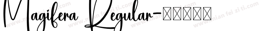 Magifera Regular字体转换